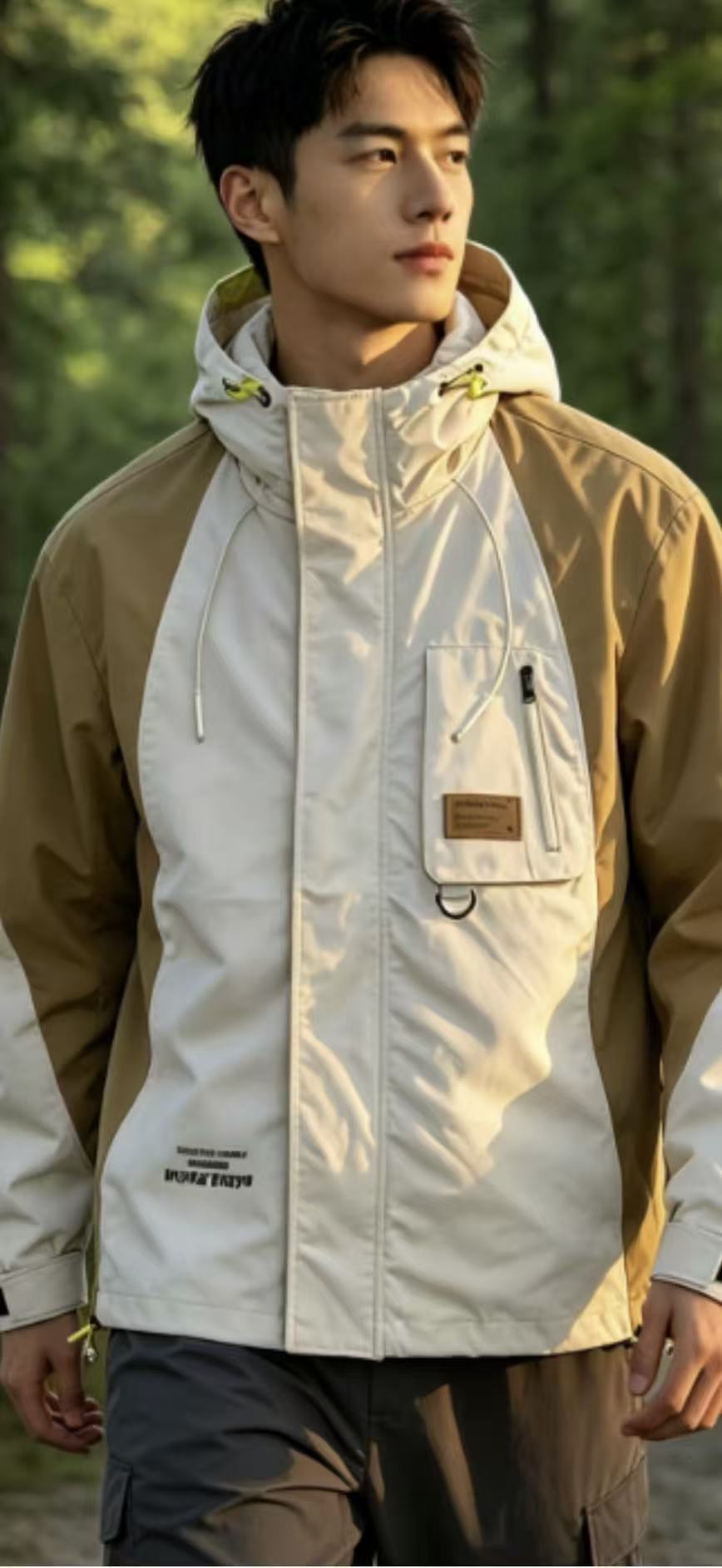 Colorblock Windbreaker Jacket